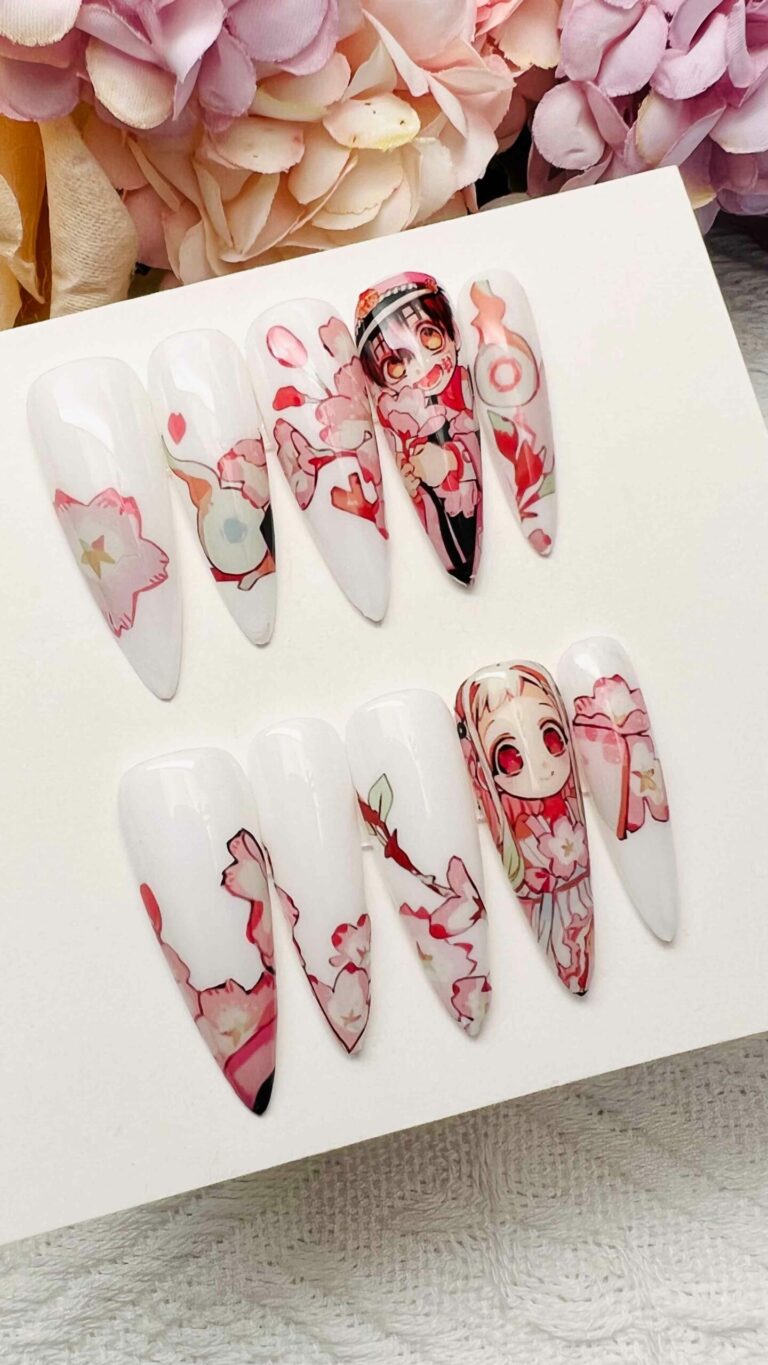 TBHK toilet bound hanako kun season 2 Nene Nail art Custom nail