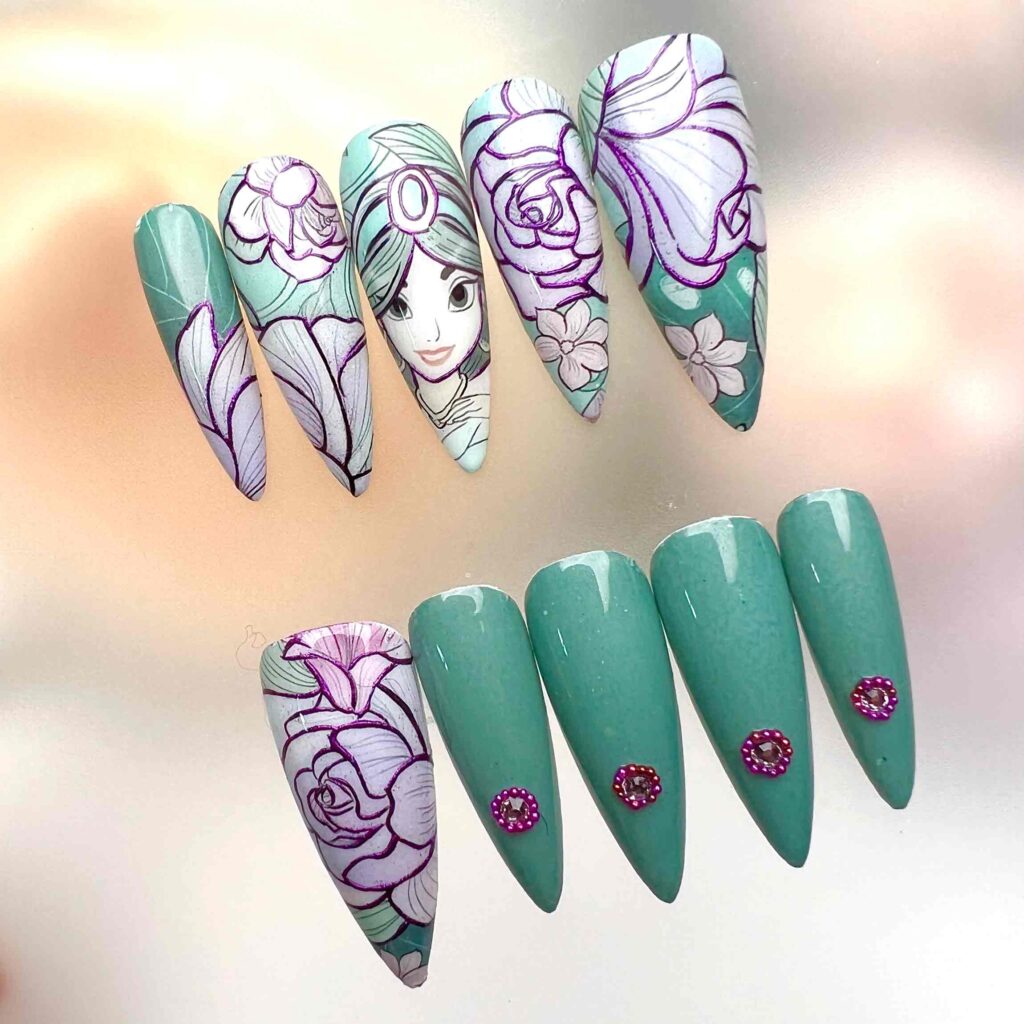 Aladdin Princess nail,