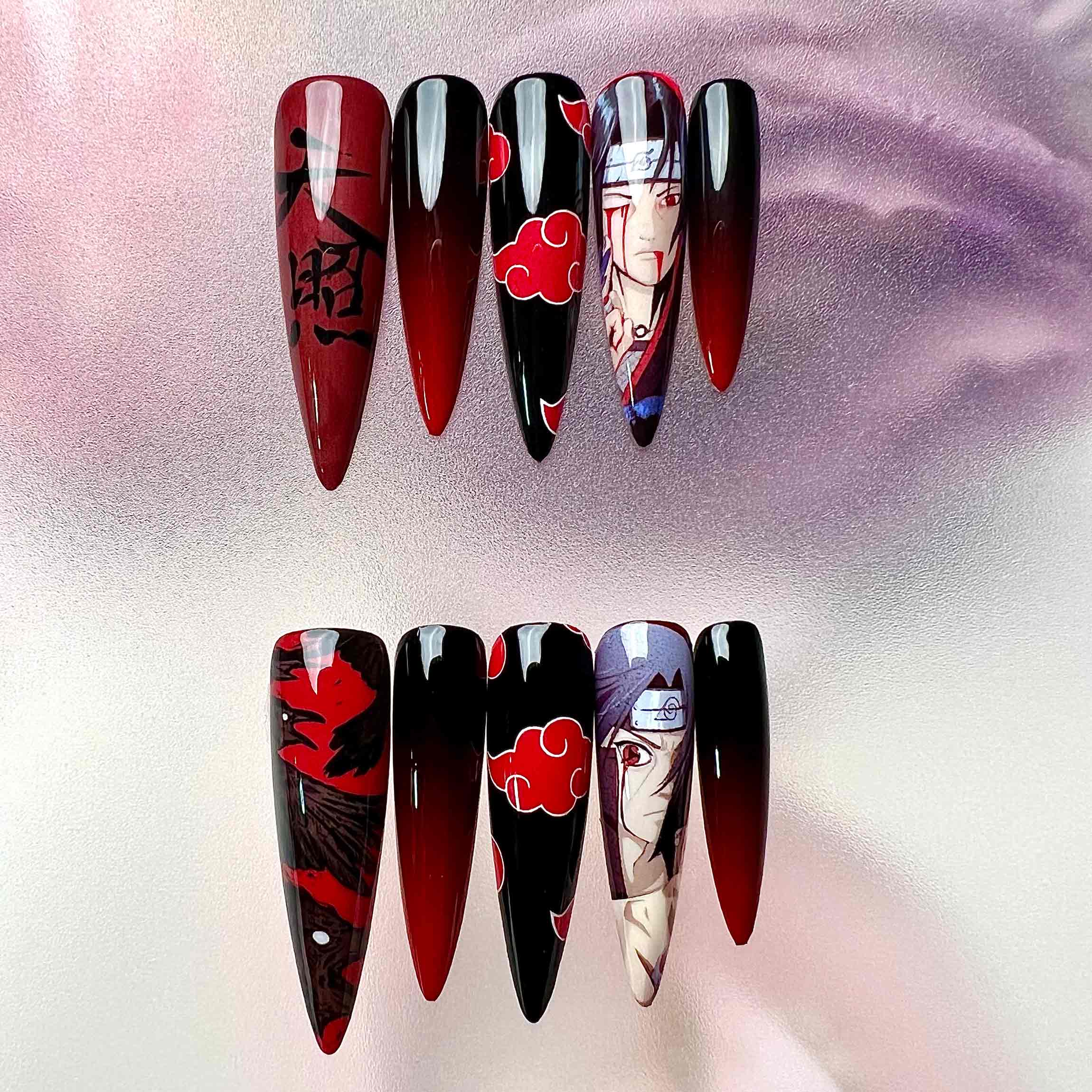 Itachi Eternal Eyes Froni Nail