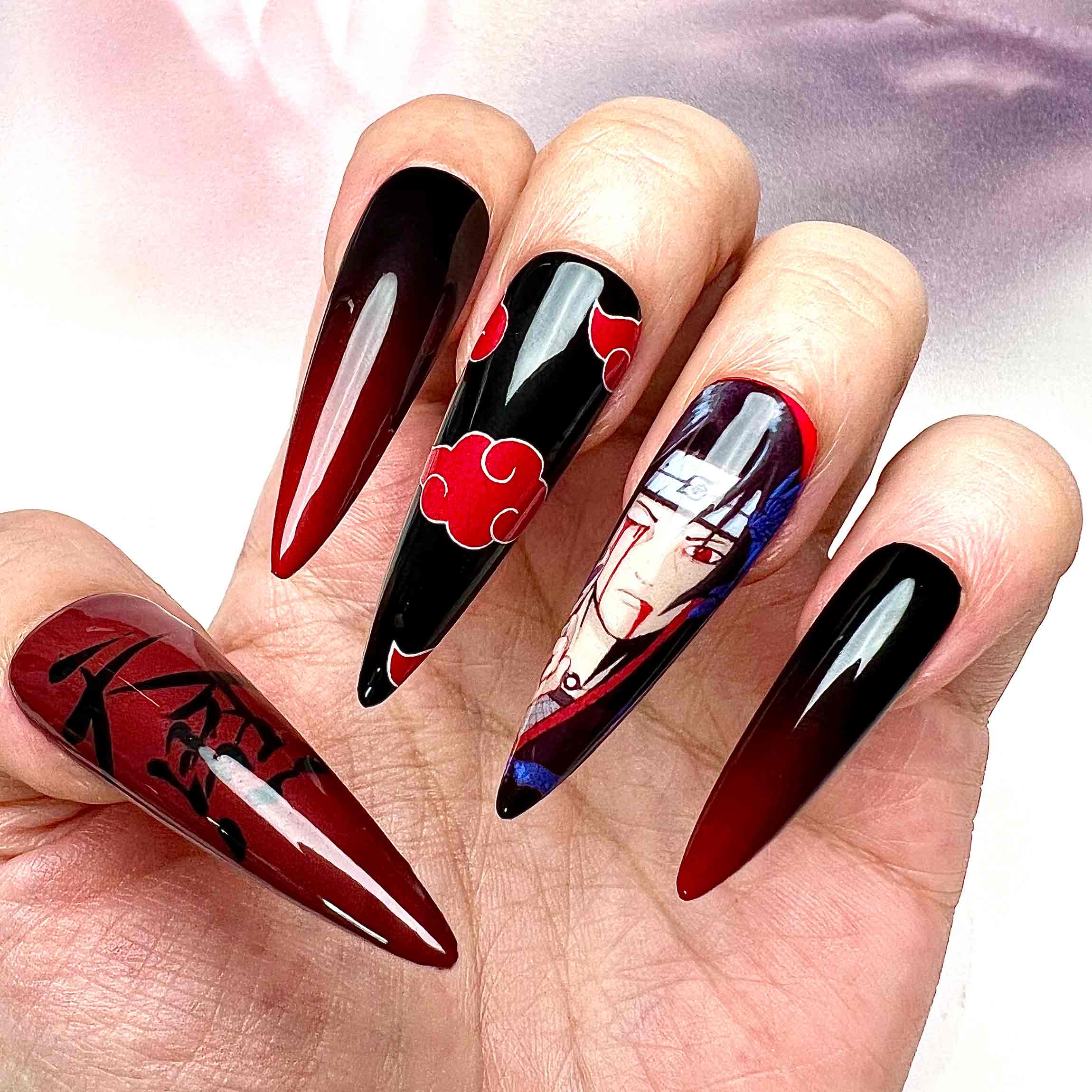 Itachi Eternal Eyes Froni Nail