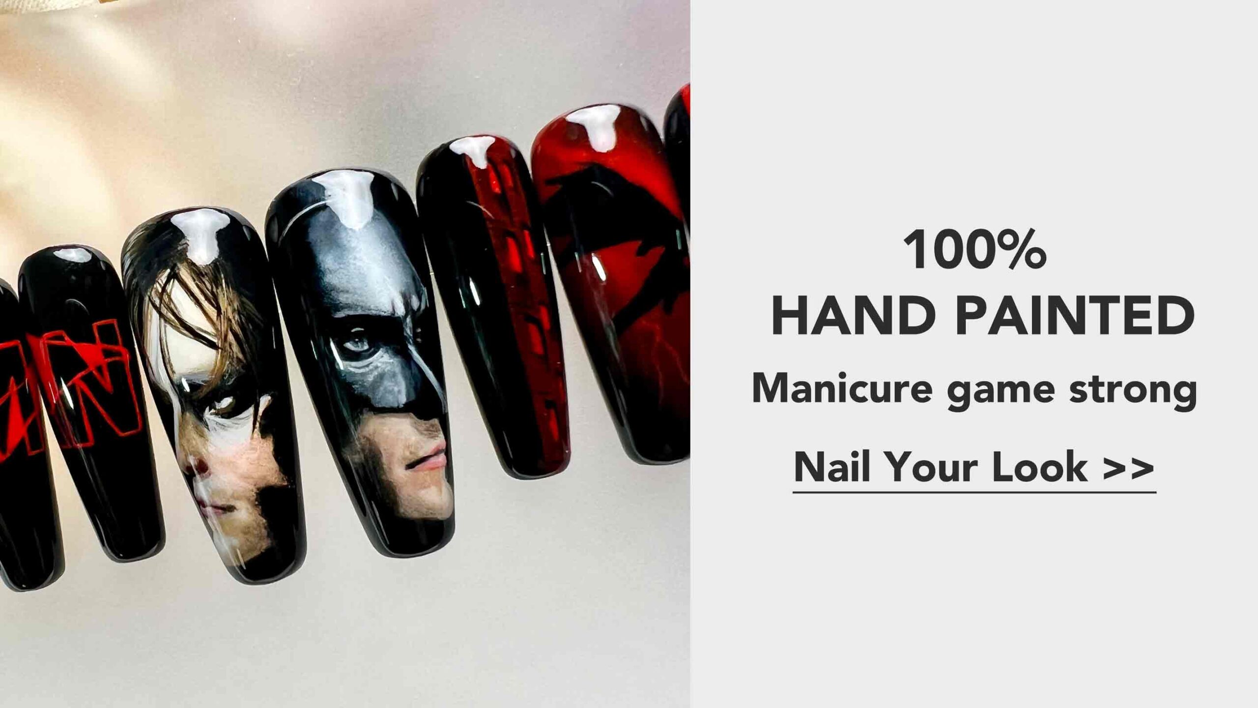 batman custom nail