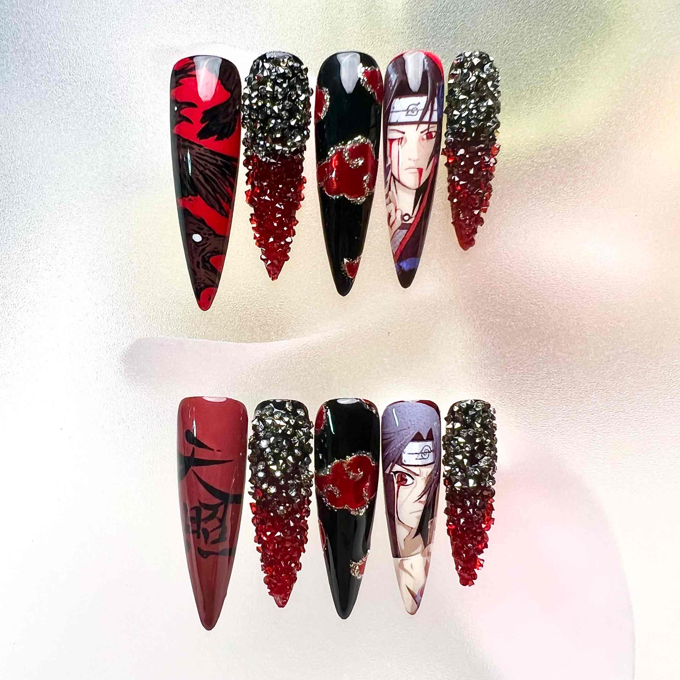 Itachi Eternal Eyes Diamanté | Froni Nail