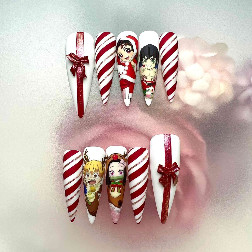 Demon Slayer Christmas Cuties Froni Nail