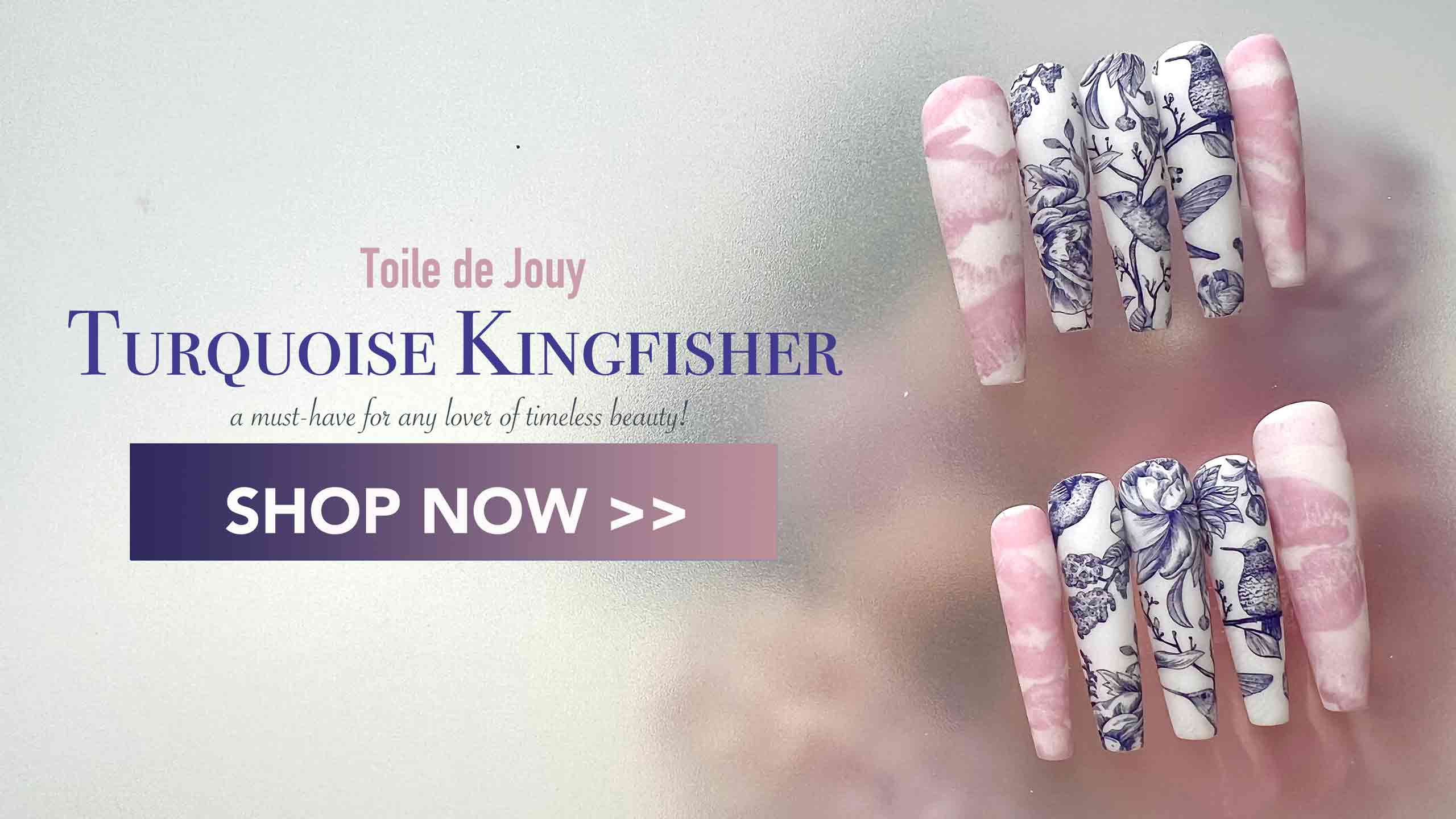 Toile de Jouy Kingfisher